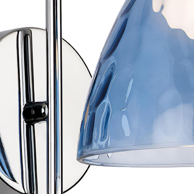 Firstlight LED Royale Wall Wall Light Warm White 3000K Blue in Chrome 2