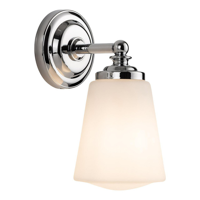 Firstlight Ocean Wall Wall Light Opal in Chrome