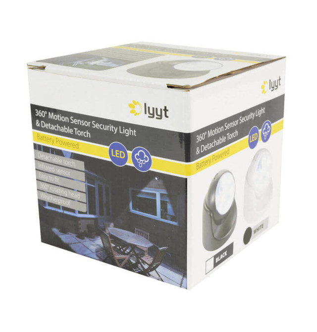 Lyyt Wireless LED Motion Sensor Light & Detachable Torch White Image 10