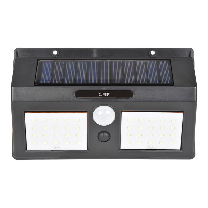 Lyyt LED 40 LED Solar IP44 Security Light Daylight Black 3