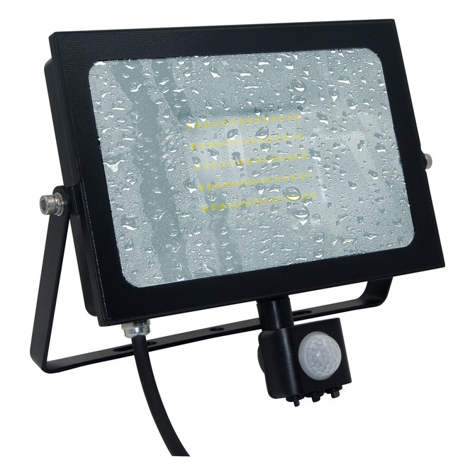 Phoebe LED Floodlight 20W Atlas-Mini PIR Sensor Cool White Black IP65 3