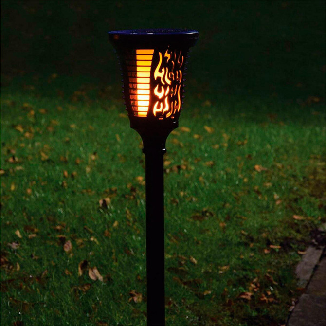 Lyyt 2 in 1 LED Solar Dancing Flame Light Image 3