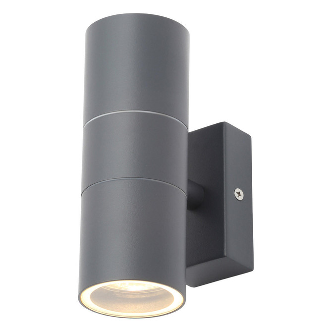 Zink LETO Outdoor Up and Down Wall Light Anthracite Grey Image 2