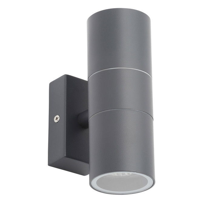 Zink LETO Outdoor Up and Down Wall Light Anthracite Grey Main Image