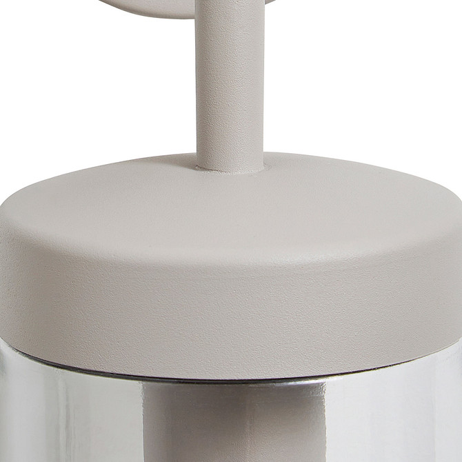 Zink KEW Outdoor Wall Lantern Dove Grey Image 5