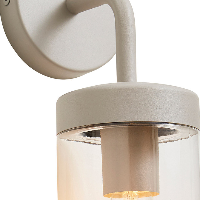 Zink KEW Outdoor Wall Lantern Dove Grey Image 2