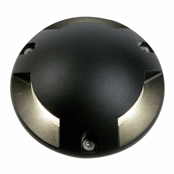 Zink SCOUT Outdoor Surface Mounted Ground Light (150mm) Black Main Image