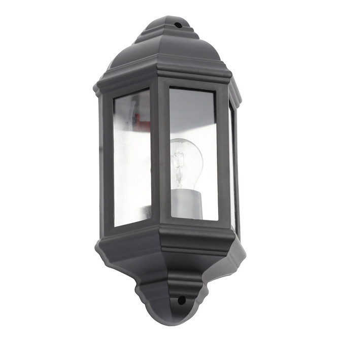 Coast Athena Half Wall Lantern Black Main Image