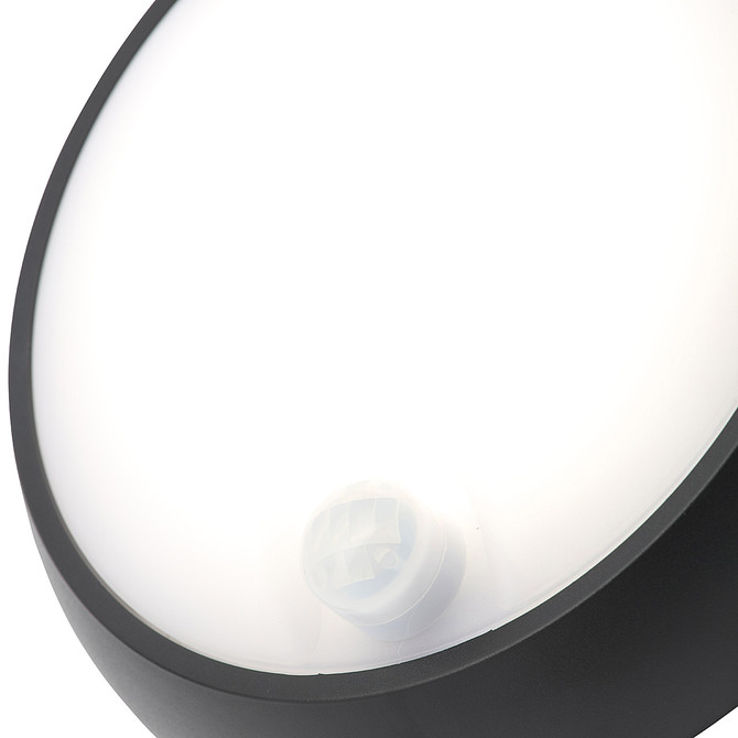 Coast Cano 8W LED Small Round Bulkhead With PIR Sensor Black Image 2