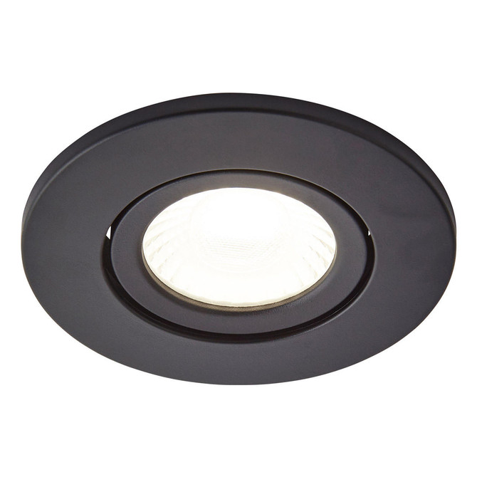 Spa Como LED Tiltable Fire Rated Downlight 5W Dimmable (3 Pack) Cool White Satin Black IP65 Image 5