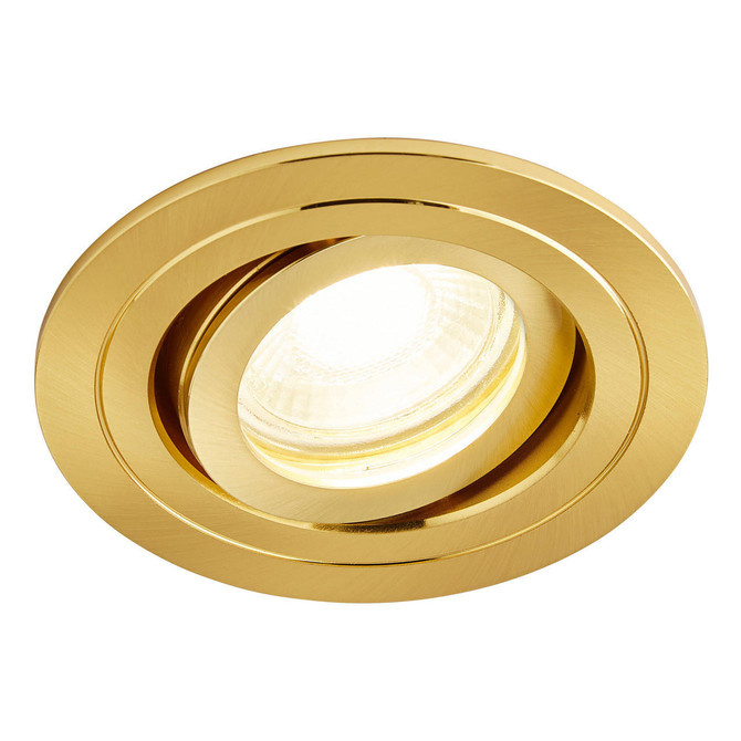 Spa Cali Tiltable Downlight Satin Brass Image 4