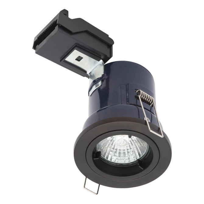 Electralite Yate Fire Rated Downlight IP20 Matt Black Main Image