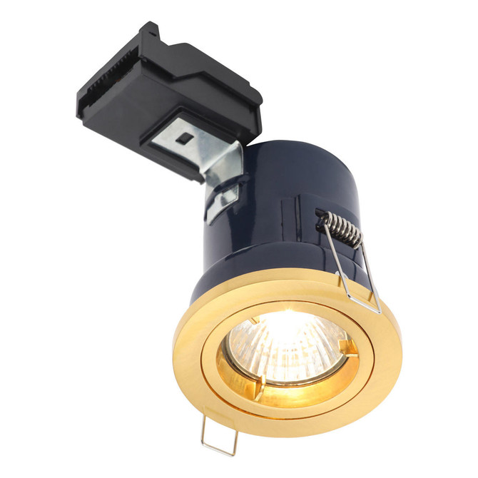 Electralite Yate Fire Rated Downlight IP20 Satin Brass Image 5