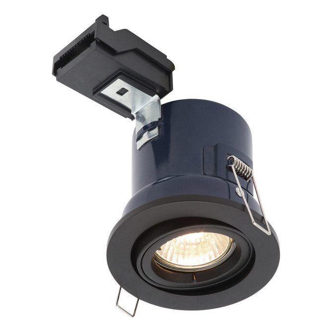 Electralite Yate Tiltable Fire Rated Downlight IP20 Matt Black Image 4