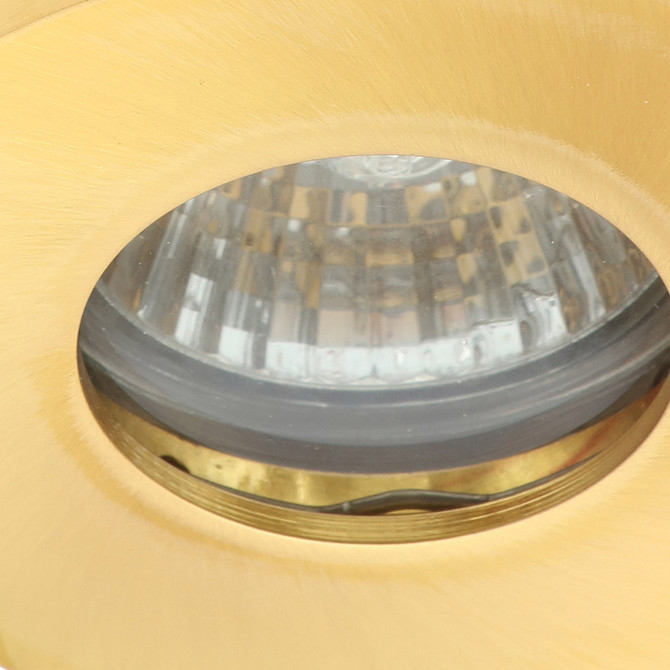 Electralite Yate Fire Rated Downlight IP65 Satin Brass Image 4
