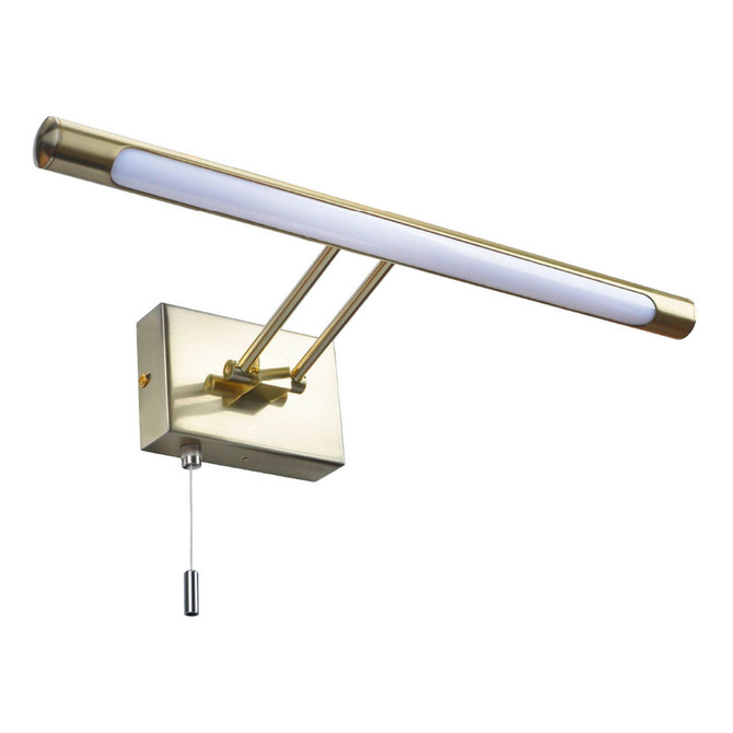 Spa Chai LED Picture/Mirror Light 8W with Pull Switch Warm White Satin Brass Image 4