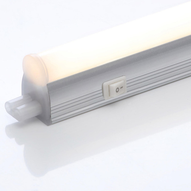 Culina Legare LED 870mm Under Cabinet Link Light 12W Warm White Opal and Silver Image 2