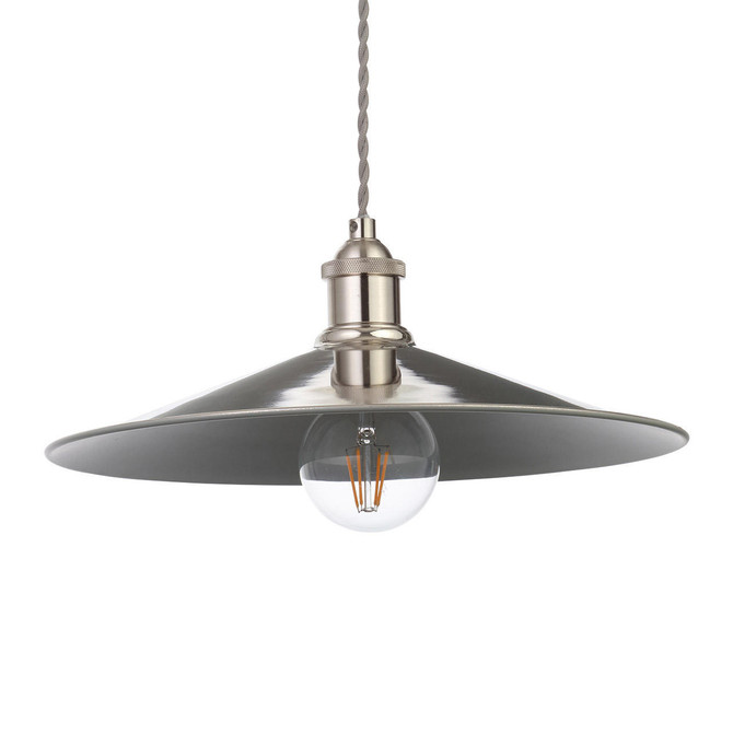 Inlight Rigel 360mm Diner Lamp Shade Polished Nickel Image 4