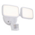 Zink LYNN LED PIR Twin Security Spotlight 20W Cool White in White Image 2