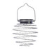 Smart Solar LED 12cm SPIRALIGHT Hanging Lantern (4 Pack) Warm White Silver Image 3