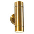 Zink BRAC Outdoor Up and Down Wall Light Brass Image 2