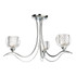 Firstlight Blanche Contemporary Style 3-Light Semi-Flush Ceiling Light Clear Glass and Chrome 1