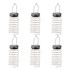 Smart Solar LED 6.5cm Spring SPIRALIGHT Hanging Lantern (6 Pack) Warm White Silver Image 2