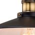Firstlight Empire Industrial Style 30cm Pendant Light Black and Antique Brass 2