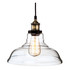 Firstlight Empire Industrial Style 28cm Pendant Light Clear Glass and Antique Brass 1