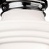 Firstlight Art Deco Style Decorative Flush Ceiling Light in Chrome and Milky White Glass 2