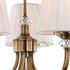 Firstlight Langham Traditional Style 5-Light Pendant Light Antique Brass and Cream Shades 2