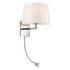 Firstlight Grand Contemporary Style LED 2-Light Wall Light 1W Warm White Chrome and Cream Shade 1