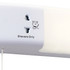 Firstlight Slimline LED Shaver Light 8W with On/Off Pull Cord Cool White in White and Opal 2
