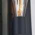 Firstlight Dallas Modern Style Lantern PIR Sensor in Black and Clear Glass 2
