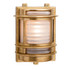 Firstlight Nautic Rectangular Outdoor Wall Bulkhead Frosted in Solid Brass