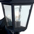 Firstlight Oslo Anti-Corrosion Style Uplight/Downlight Lantern in Black and Clear Glass 4