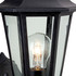 Firstlight Malmo Anti-Corrosion Style Uplight/Downlight Lantern in Black and Clear Glass 4