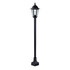 Firstlight Malmo Anti-Corrosion Style Post Lantern in Black and Clear Glass 1