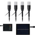 Zink DAW 4 Light LED Solar Stake Light Kit Black 1