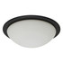 Spa OPIE 12W LED Flush Ceiling Light Cool White Matt Black 3