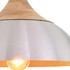 Lightbulbs Direct Pendant E27 45cm Aluminium and Wood Image 2