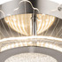 Firstlight LED Trinity Flower Flush Ceiling Light 3000K Transparent Acrylic in Brushed Steel 2