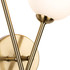 Firstlight Lando 2-Light Wall Wall Light Opal in Brushed Brass 2