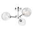 Firstlight Garrick 3-Light Semi-Flush Ceiling Light Clear in Chrome