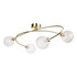 Firstlight Atom 4-Light Semi-Flush Ceiling Light Clear in Brass