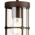 Firstlight Bowen Outdoor Wall Lantern Wall Light Clear in Rustic Brown 2
