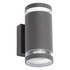 Zink LENS Outdoor Up and Down Wall Light with Dusk Til Dawn Sensor Anthracite Main Image