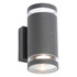 Zink LENS Outdoor Up and Down Wall Light with Dusk Til Dawn Sensor Anthracite Image 2