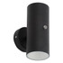 Zink MELO 10W LED Outdoor Up and Down Wall Light with Dusk til Dawn Sensor Black Main Image