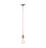 Inlight Dale E27 Pendant Cord Set Polished Nickel & Red Main Image